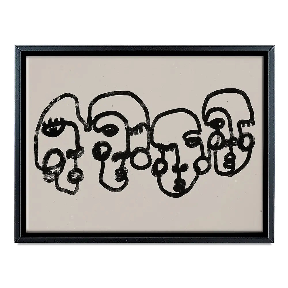 Four Faces Canvas Print Four Faces Canvas Print wall art product Treechild