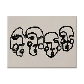 Four Faces Canvas Print Four Faces Canvas Print wall art product Treechild