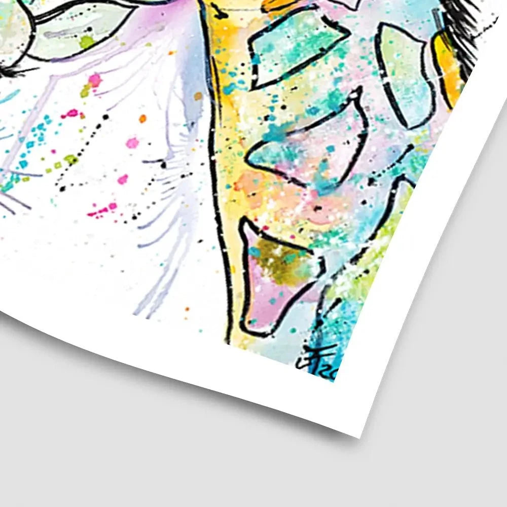 Four Giraffes Art Print Four Giraffes Art Print wall art product Jamie Taylor