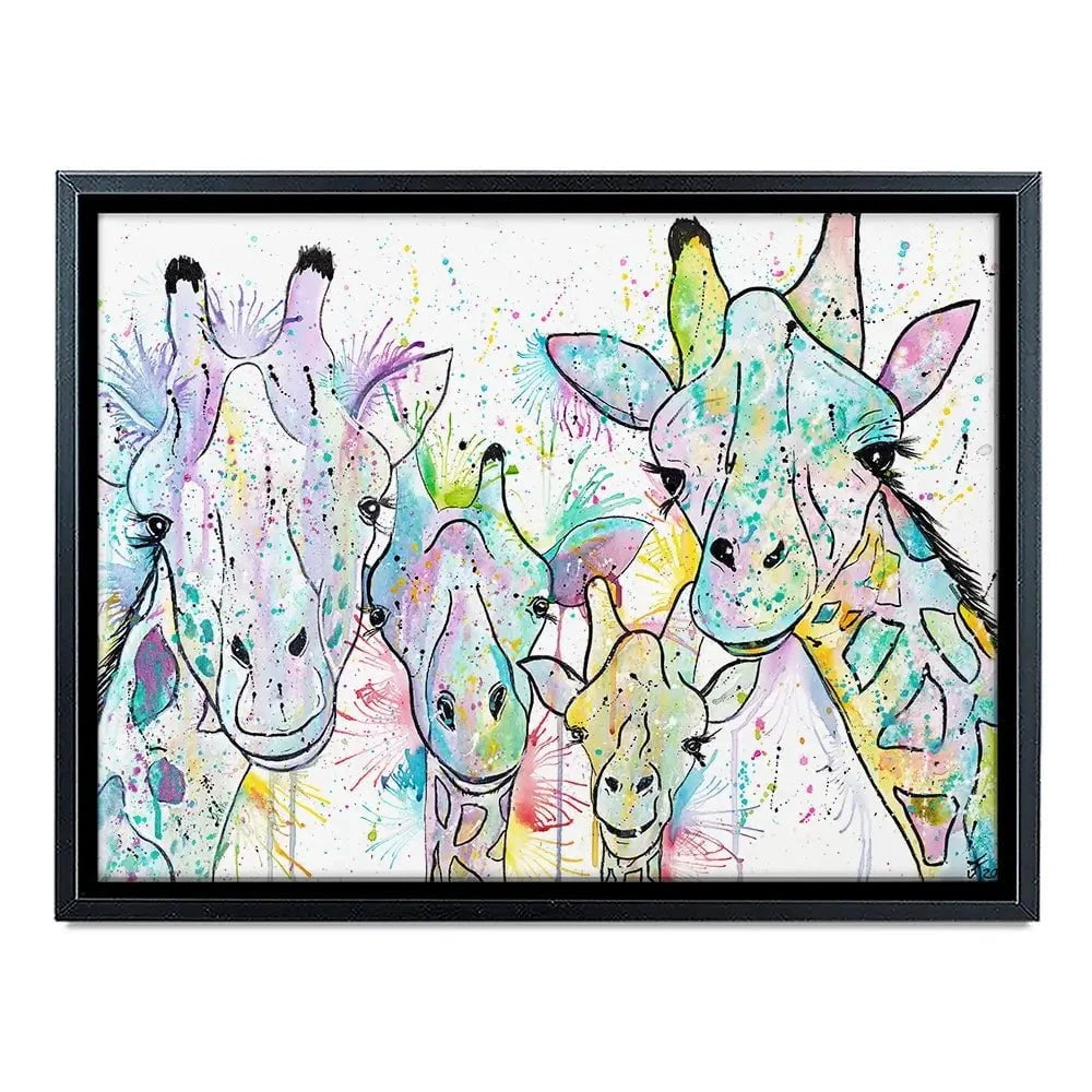 Four Giraffes Canvas Print Four Giraffes Canvas Print wall art product Jamie Taylor