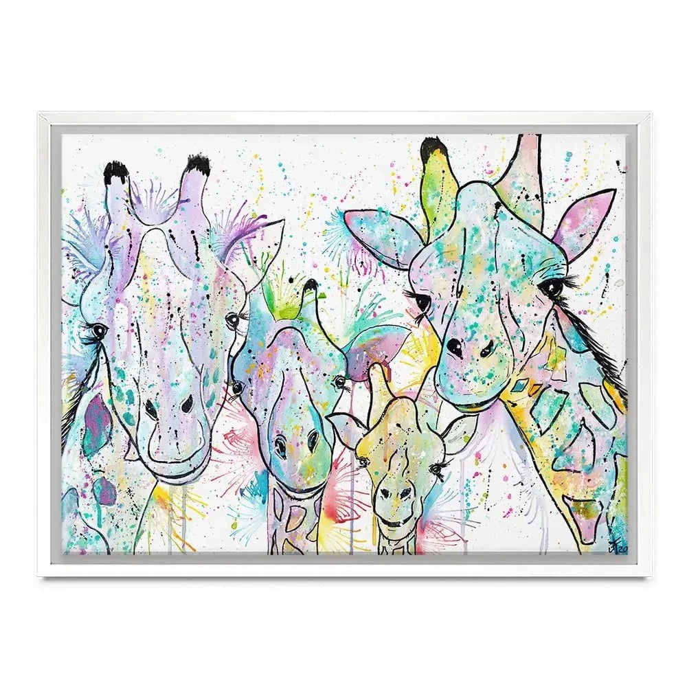 Four Giraffes Canvas Print Four Giraffes Canvas Print wall art product Jamie Taylor