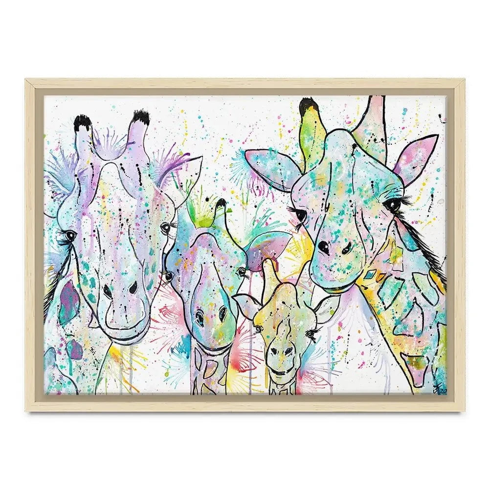 Four Giraffes Canvas Print Four Giraffes Canvas Print wall art product Jamie Taylor