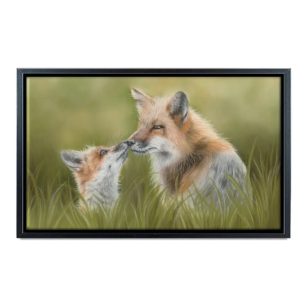 Fox And Cub Canvas Print Fox And Cub Canvas Print wall art product Georgie Turner