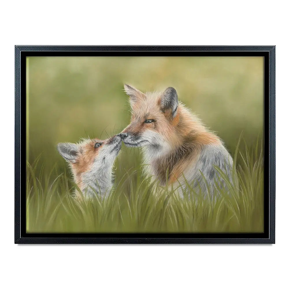 Fox And Cub Canvas Print Fox And Cub Canvas Print wall art product Georgie Turner