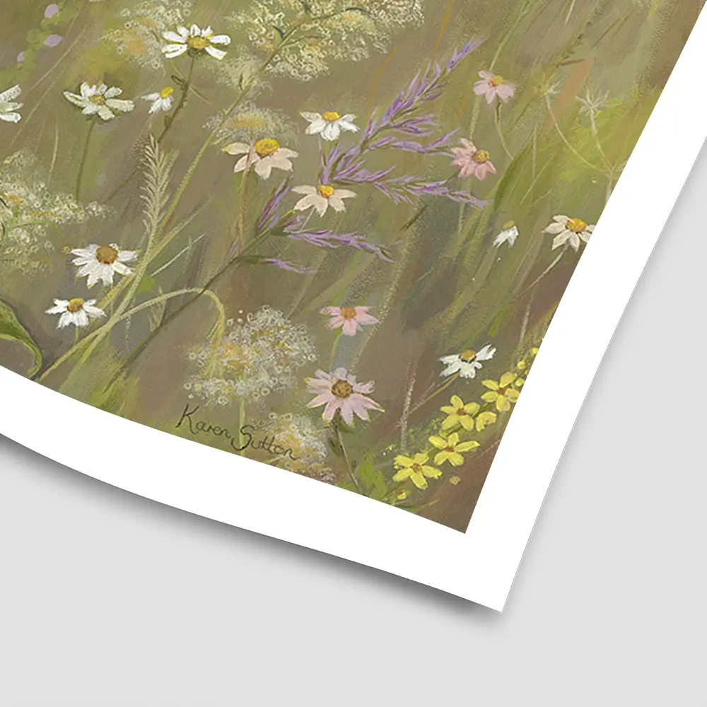 Foxglove Meadow Square Art Print Foxglove Meadow Square Art Print wall art product Karen Sutton