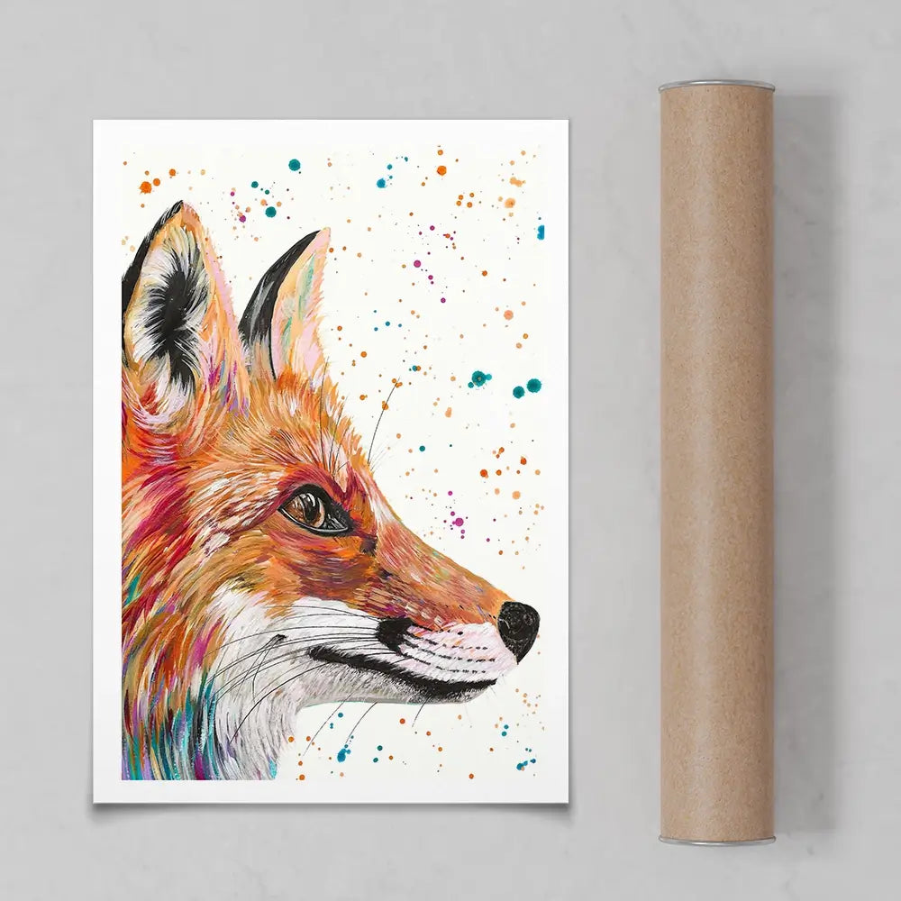 Foxy Art Print Foxy Art Print wall art product Emma LC Art