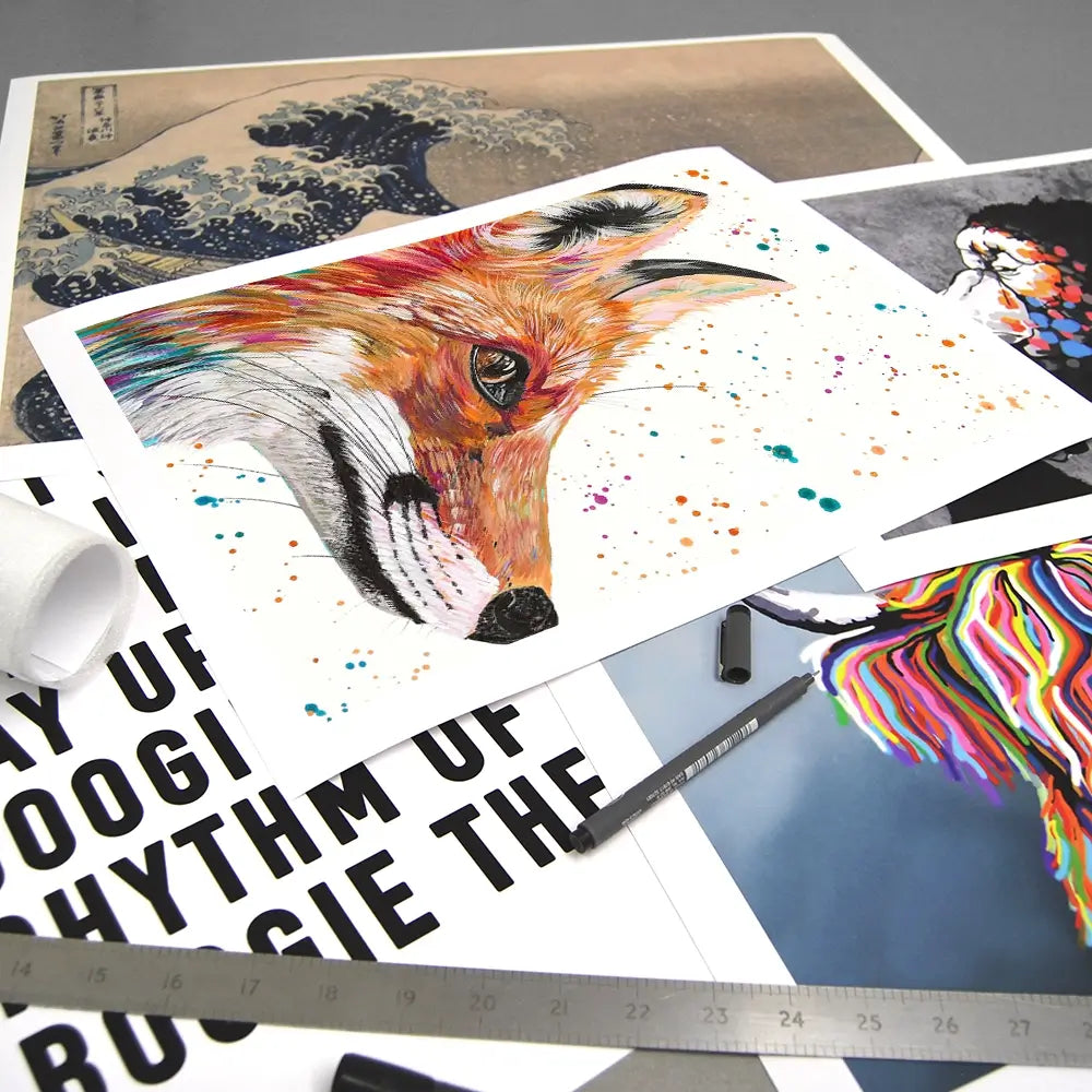 Foxy Art Print Foxy Art Print wall art product Emma LC Art
