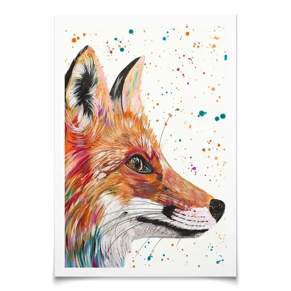Foxy Art Print Foxy Art Print wall art product Emma LC Art