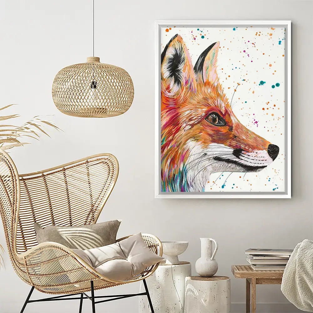 Foxy Canvas Print Foxy Canvas Print wall art product Emma LC Art