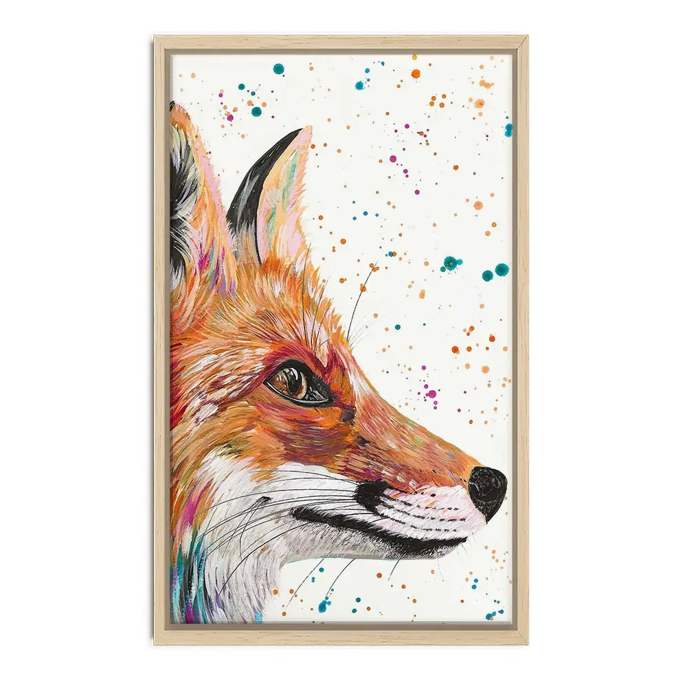 Foxy Canvas Print Foxy Canvas Print wall art product Emma LC Art