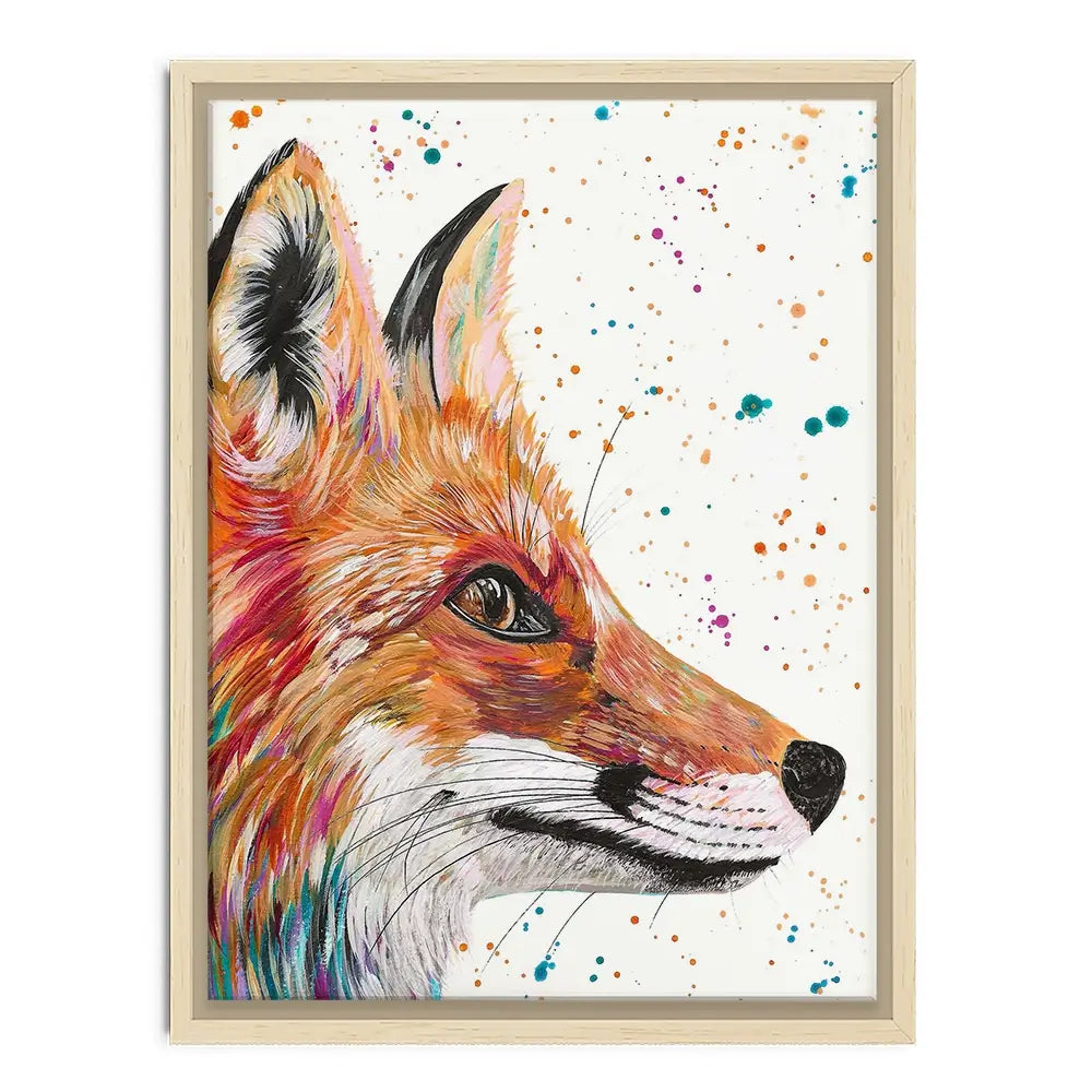 Foxy Canvas Print Foxy Canvas Print wall art product Emma LC Art