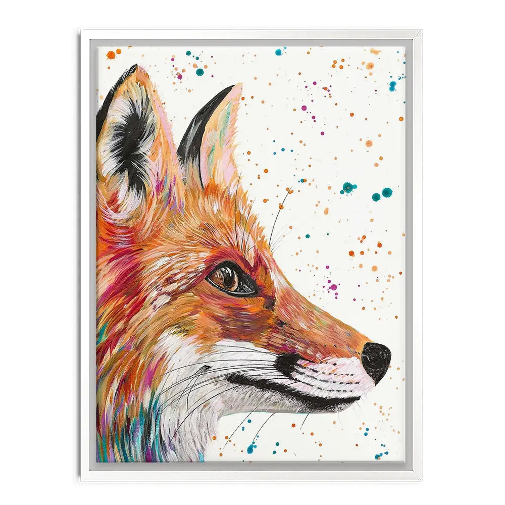 Foxy Canvas Print Foxy Canvas Print wall art product Emma LC Art