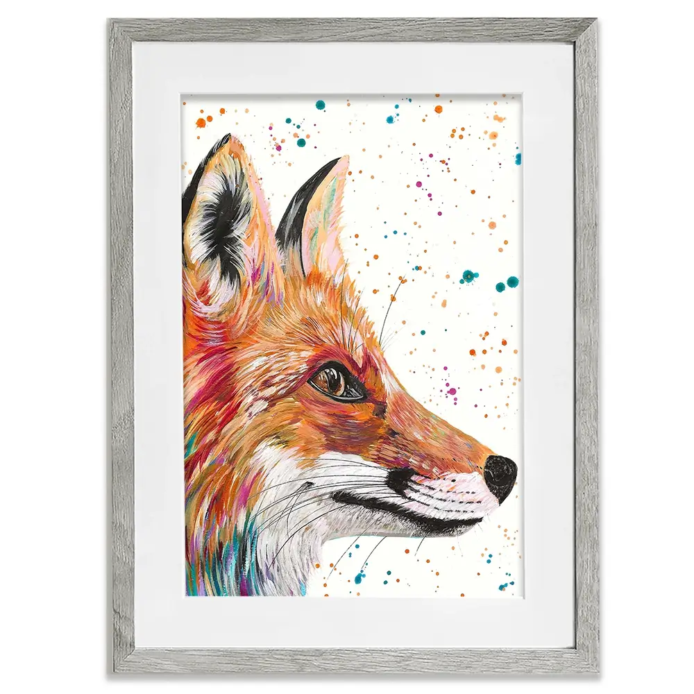 Foxy Framed Art Print Foxy Framed Art Print wall art product Emma LC Art