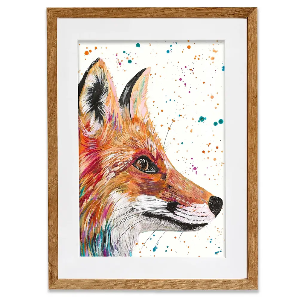Foxy Framed Art Print Foxy Framed Art Print wall art product Emma LC Art