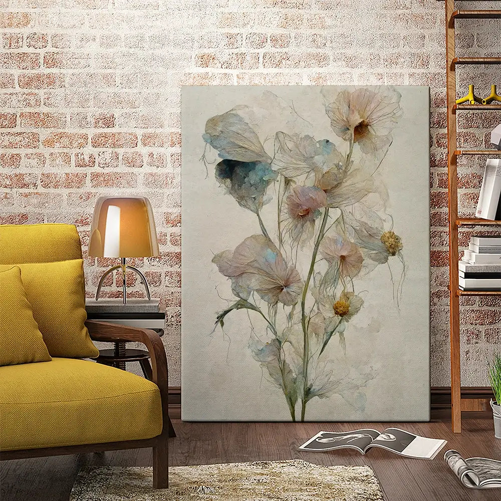Fragile Flowers Canvas Print Fragile Flowers Canvas Print wall art product Treechild