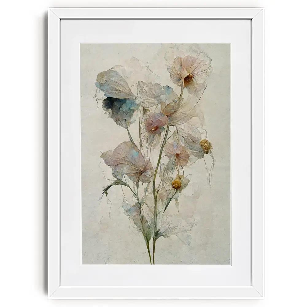 Fragile Flowers Framed Art Print Fragile Flowers Framed Art Print wall art product Treechild