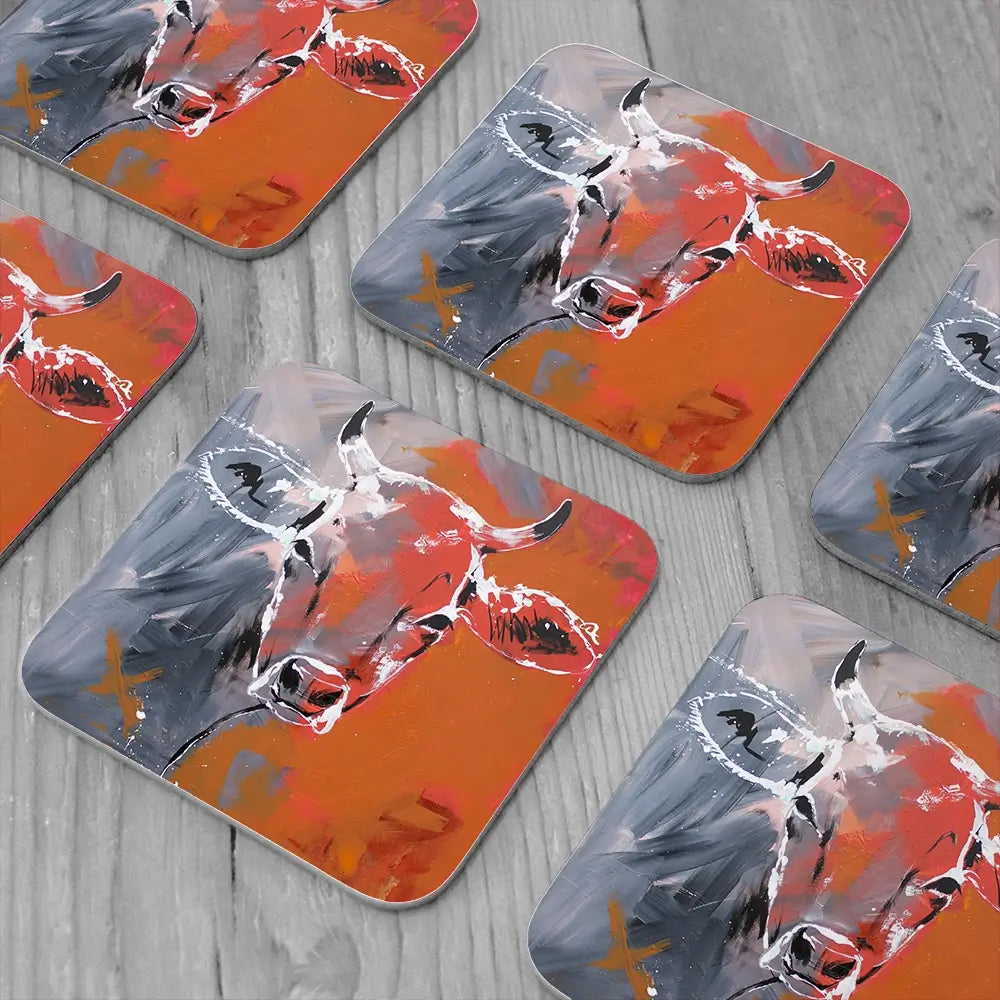 Free Cow Coaster Set Free Cow Coaster Set wall art product Studio Paint-Ing