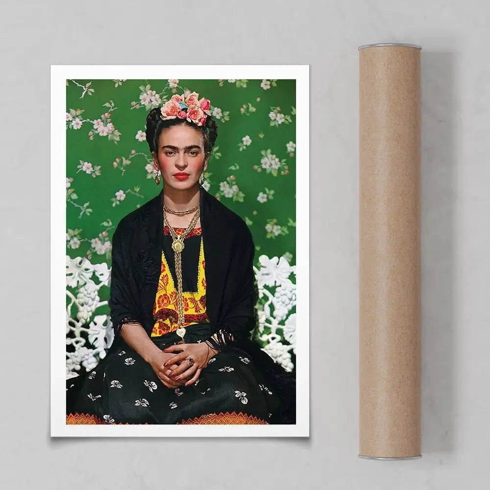 Frida Floral Art Print Frida Floral Art Print wall art product S Megalos