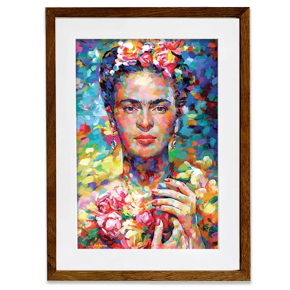 Frida Framed Art Print Frida Framed Art Print wall art product Leon Devenice