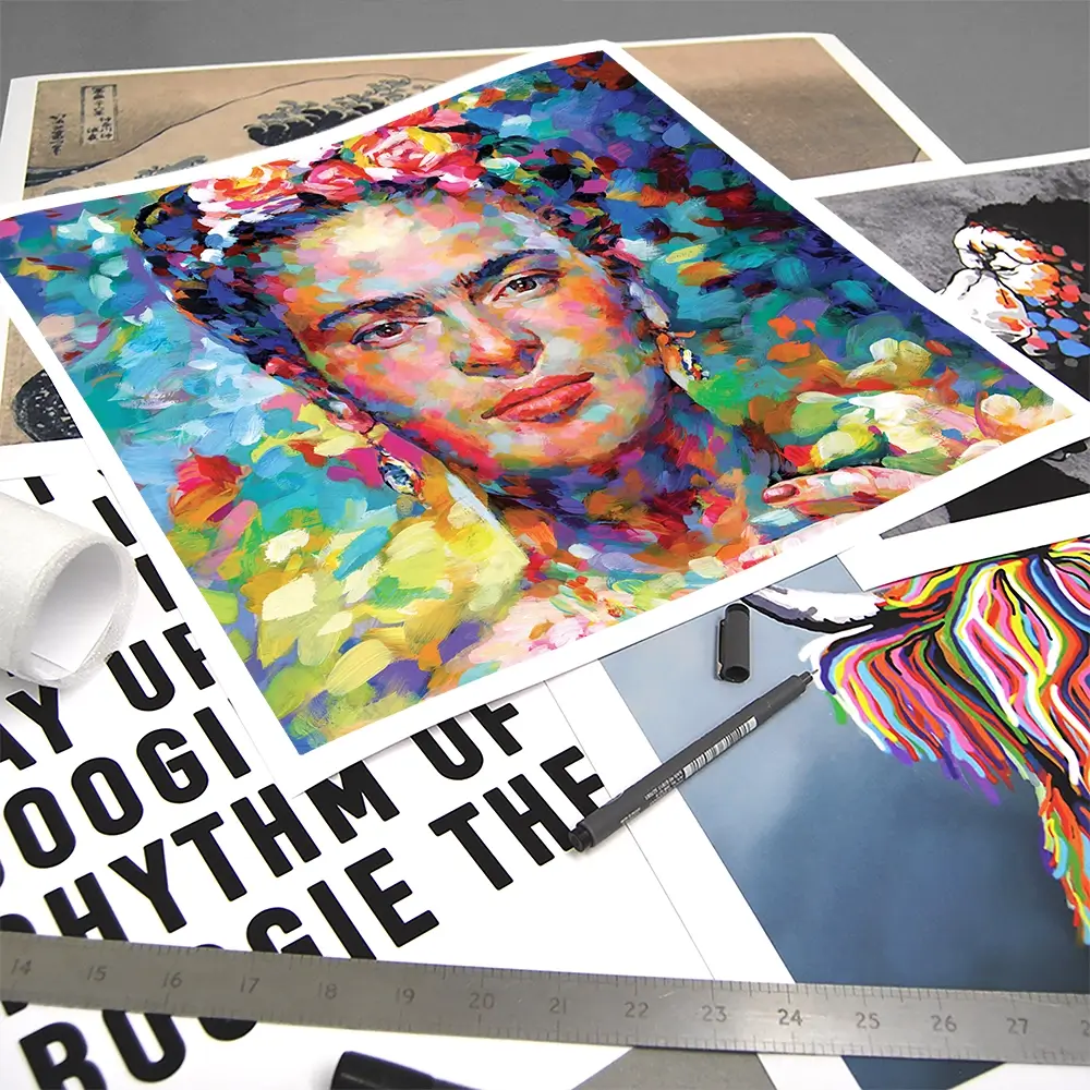 Frida Square Art Print Frida Square Art Print wall art product Leon Devenice