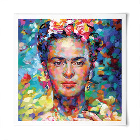Frida Square Art Print Frida Square Art Print wall art product Leon Devenice