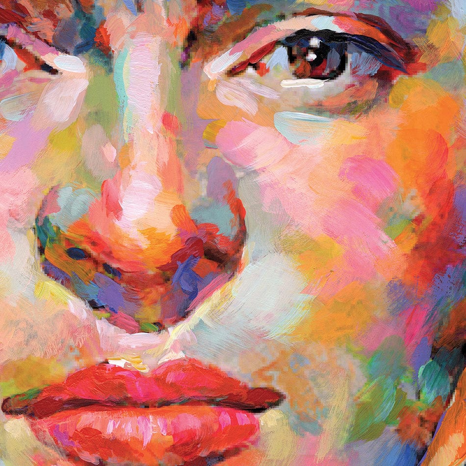 Frida Square Framed Art Print wall art product Leon Devenice