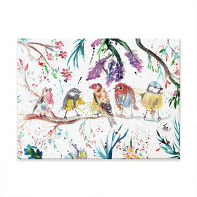 Friendly Birds Canvas Print Friendly Birds Canvas Print wall art product Jamie Taylor