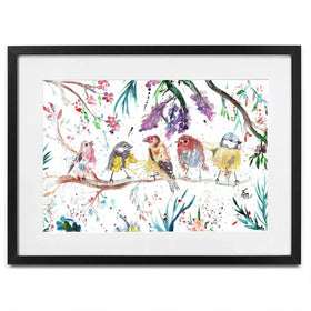 Friendly Birds Framed Art Print Friendly Birds Framed Art Print wall art product Jamie Taylor