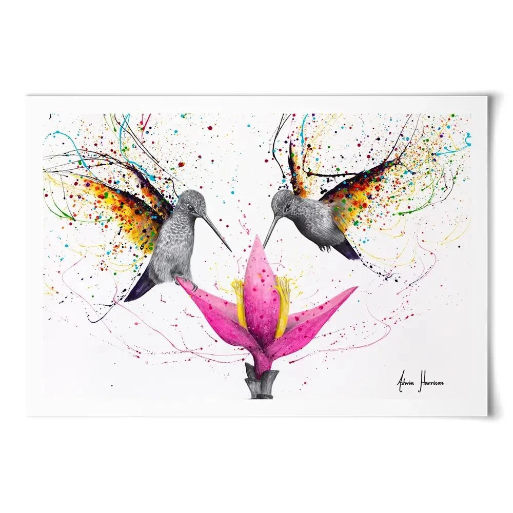 Friendship Hummingbirds Art Print Friendship Hummingbirds Art Print wall art product Ashvin Harrison