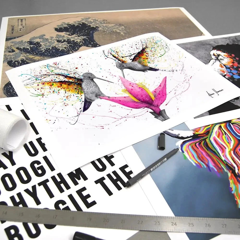 Friendship Hummingbirds Art Print Friendship Hummingbirds Art Print wall art product Ashvin Harrison