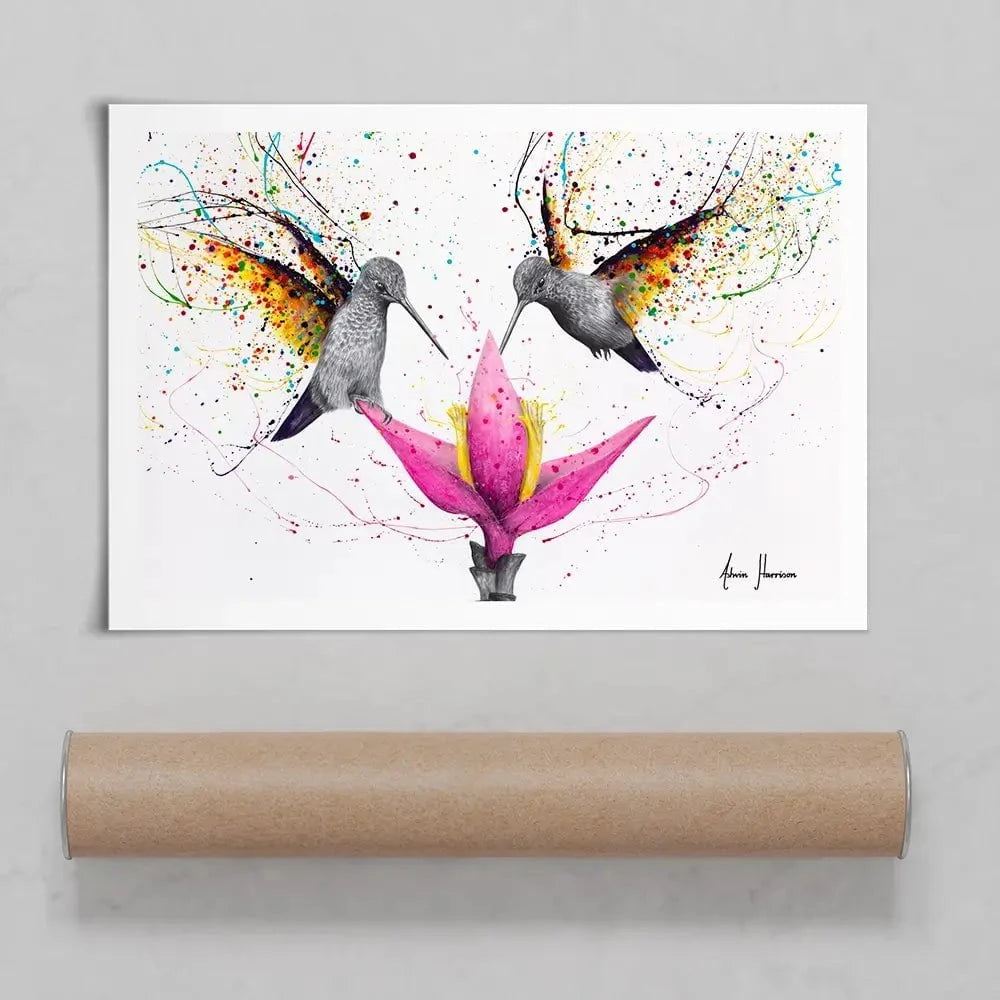 Friendship Hummingbirds Art Print Friendship Hummingbirds Art Print wall art product Ashvin Harrison