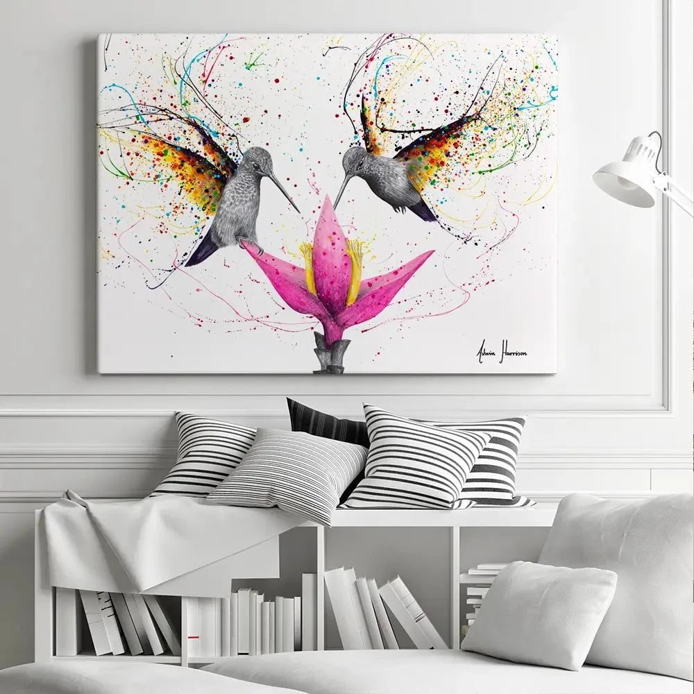 Friendship Hummingbirds Canvas Print Friendship Hummingbirds Canvas Print wall art product Ashvin Harrison