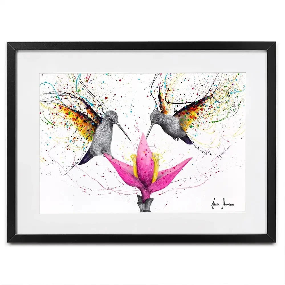 Friendship Hummingbirds Framed Art Print Friendship Hummingbirds Framed Art Print wall art product Ashvin Harrison