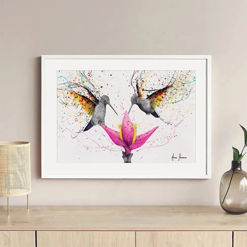 Friendship Hummingbirds Framed Art Print Friendship Hummingbirds Framed Art Print wall art product Ashvin Harrison