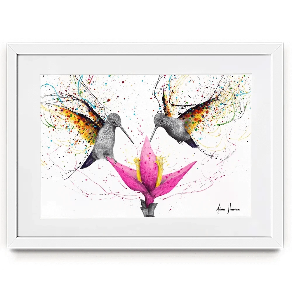 Friendship Hummingbirds Framed Art Print Friendship Hummingbirds Framed Art Print wall art product Ashvin Harrison