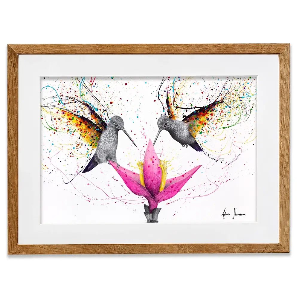 Friendship Hummingbirds Framed Art Print Friendship Hummingbirds Framed Art Print wall art product Ashvin Harrison