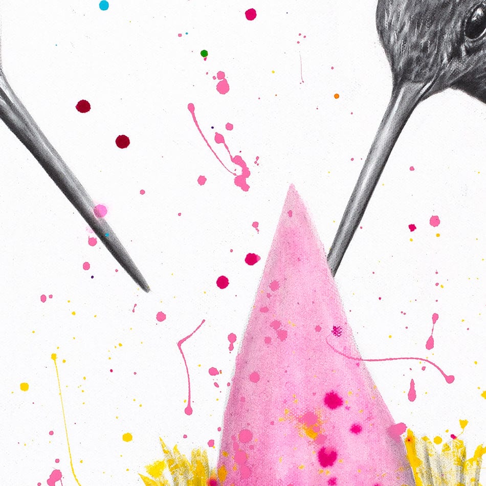 Friendship Hummingbirds Square Framed Art Print wall art product Ashvin Harrison