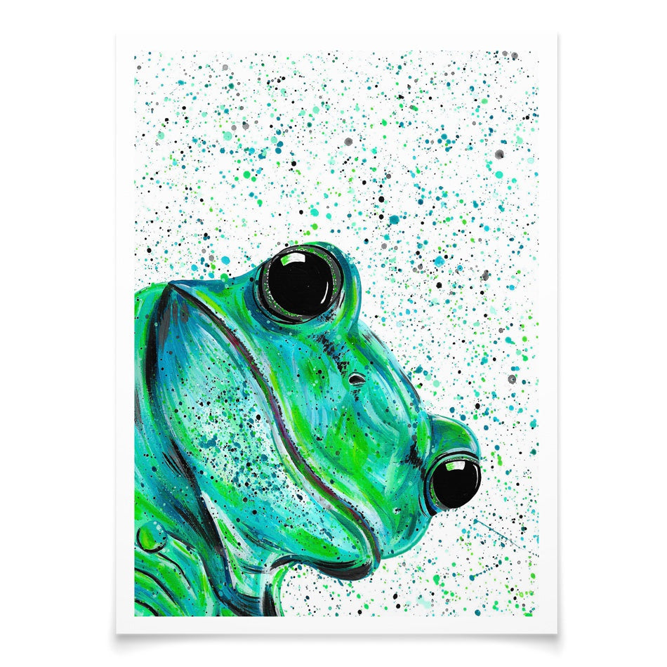 Frog Monty Art Print Frog Monty Art Print wall art product Emma LC Art