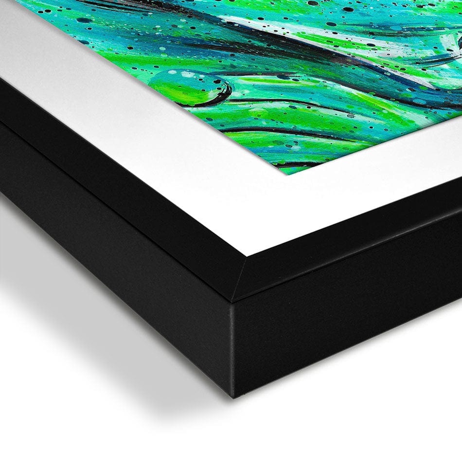 Frog Monty Framed Art Print wall art product Emma LC Art