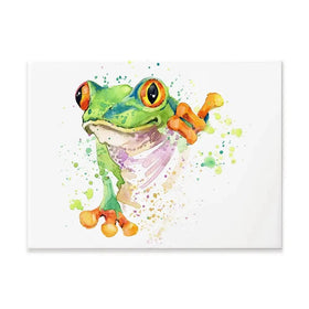 Frog Paint Splash Canvas Print Frog Paint Splash Canvas Print wall art product Faenkova Elena / Shutterstock