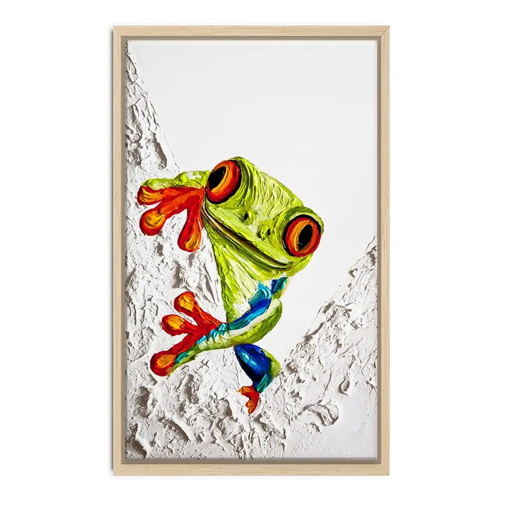 Froggy Canvas Print Froggy Canvas Print wall art product Osnat Tzadok