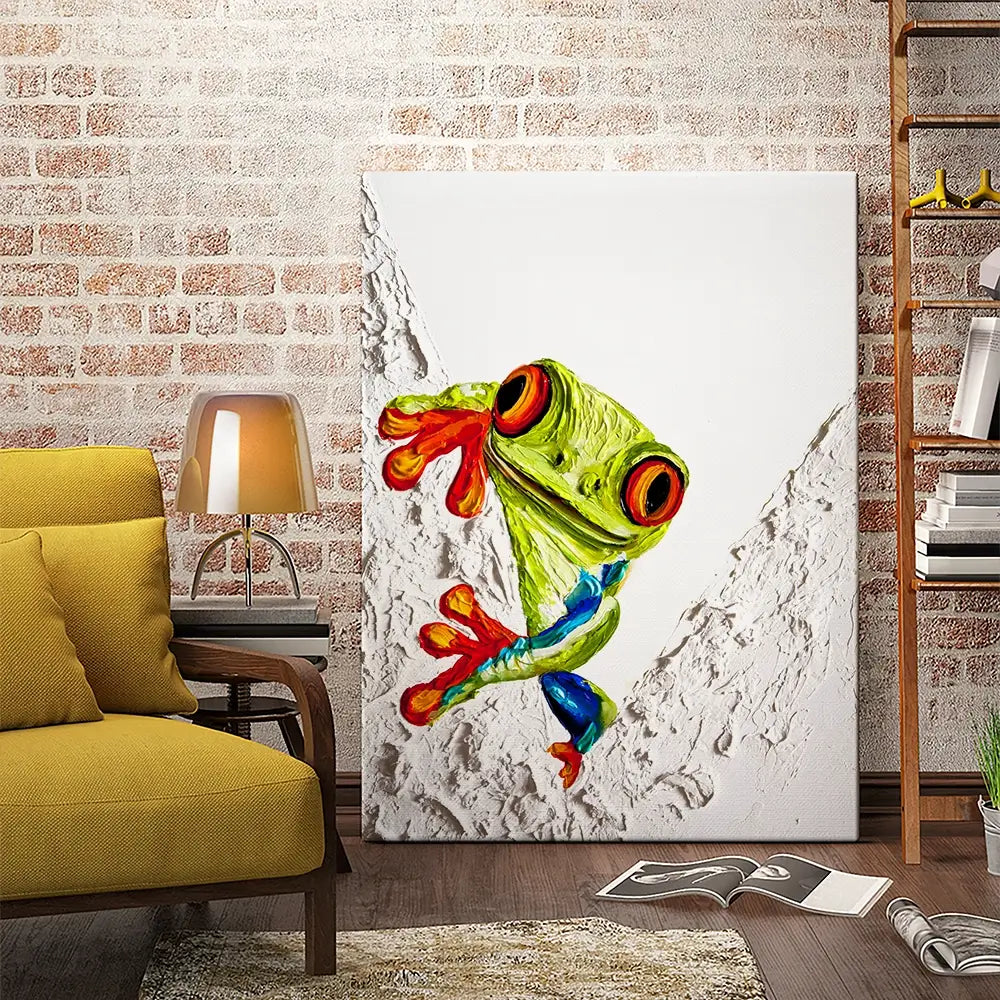 Froggy Canvas Print Froggy Canvas Print wall art product Osnat Tzadok