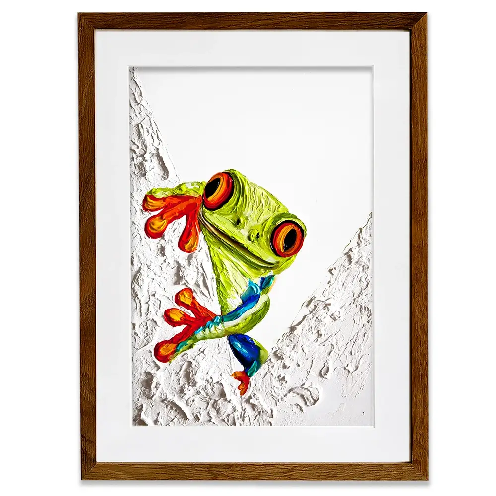 Froggy Framed Art Print Froggy Framed Art Print wall art product Osnat Tzadok