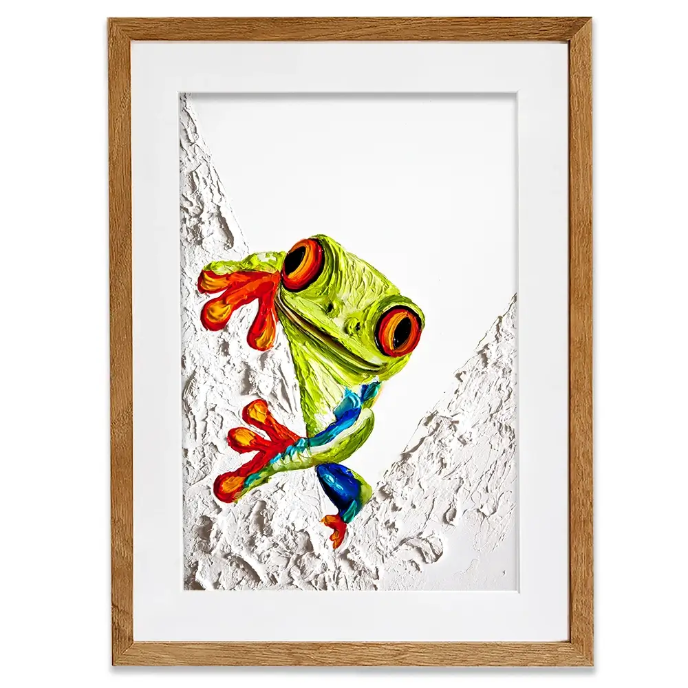 Froggy Framed Art Print Froggy Framed Art Print wall art product Osnat Tzadok