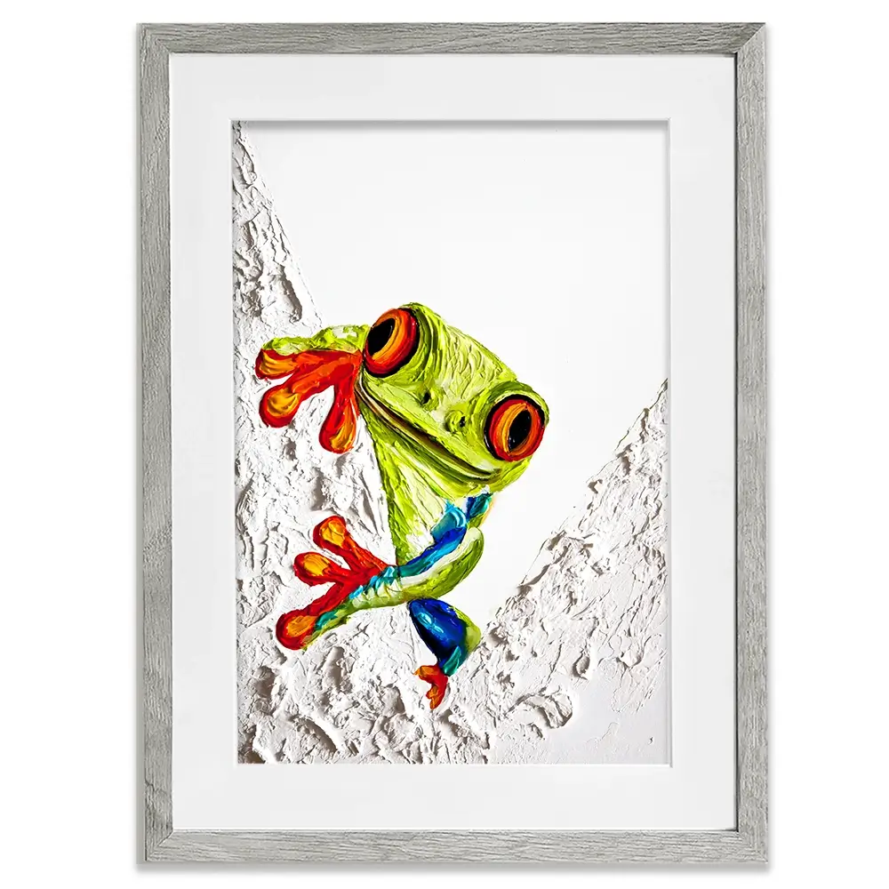 Froggy Framed Art Print Froggy Framed Art Print wall art product Osnat Tzadok
