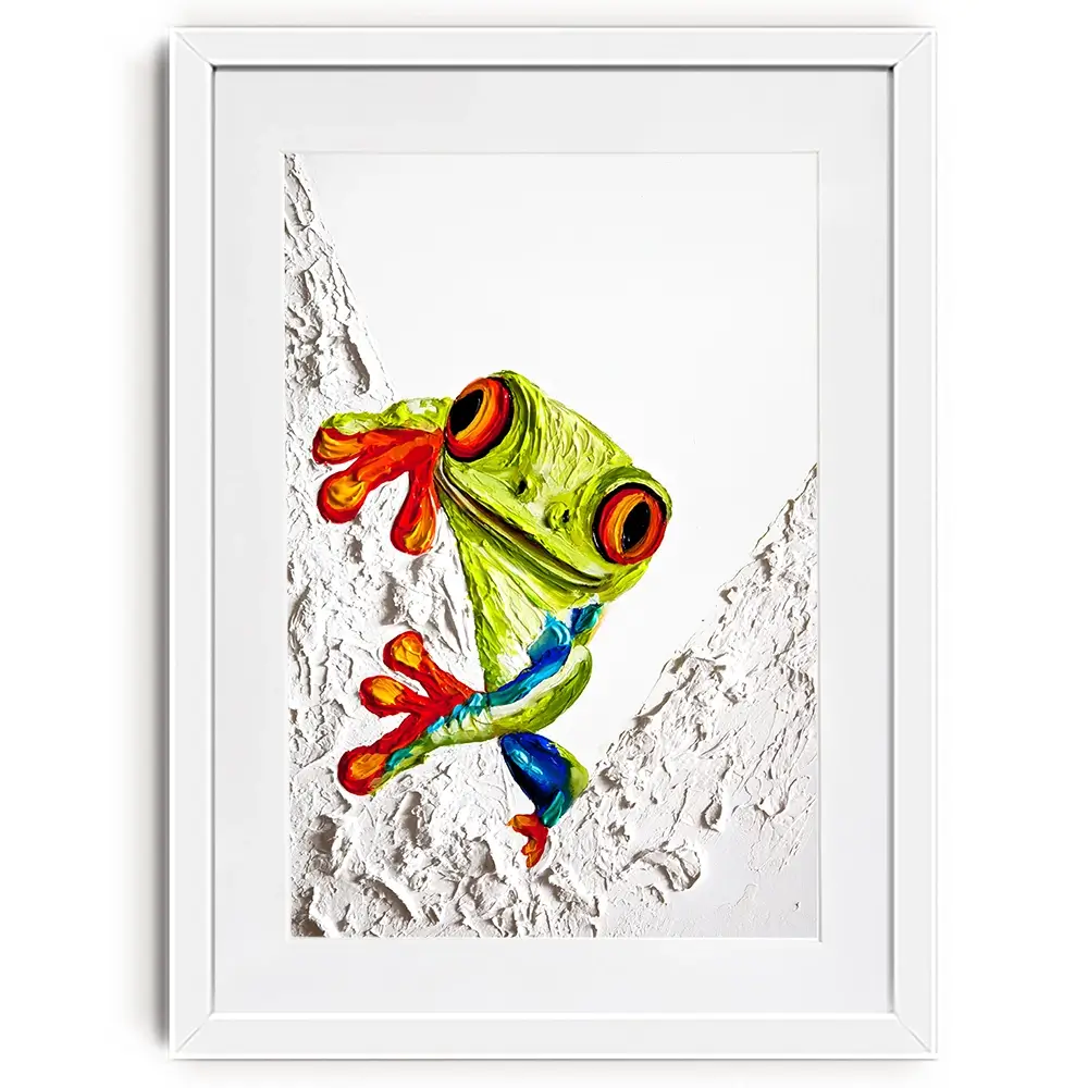Froggy Framed Art Print Froggy Framed Art Print wall art product Osnat Tzadok