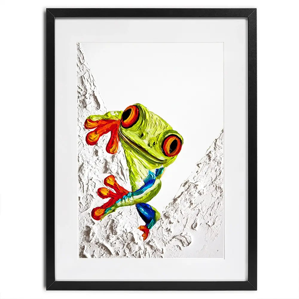 Froggy Framed Art Print Froggy Framed Art Print wall art product Osnat Tzadok