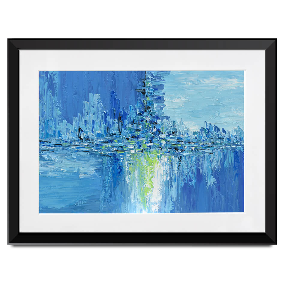 Frozen City Framed Art Print Frozen City Framed Art Print wall art product Olga Tkachyk