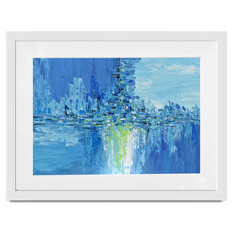Frozen City Framed Art Print Frozen City Framed Art Print wall art product Olga Tkachyk