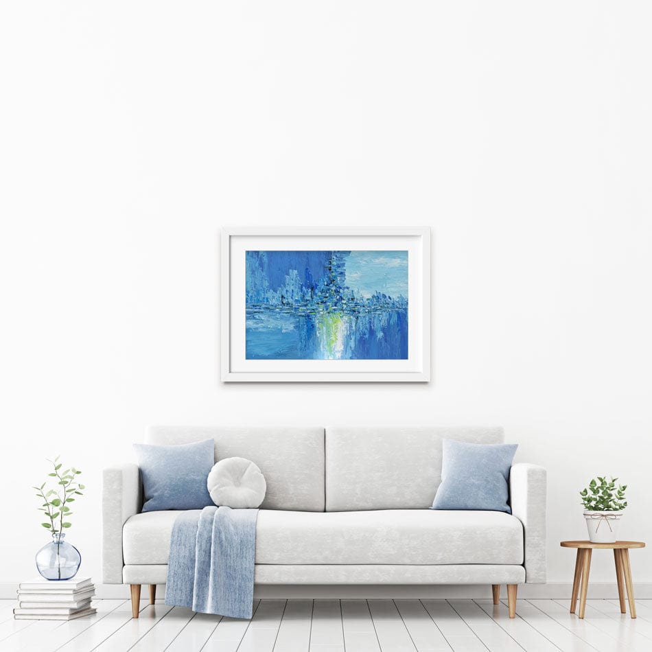 Frozen City Framed Art Print wall art product Olga Tkachyk